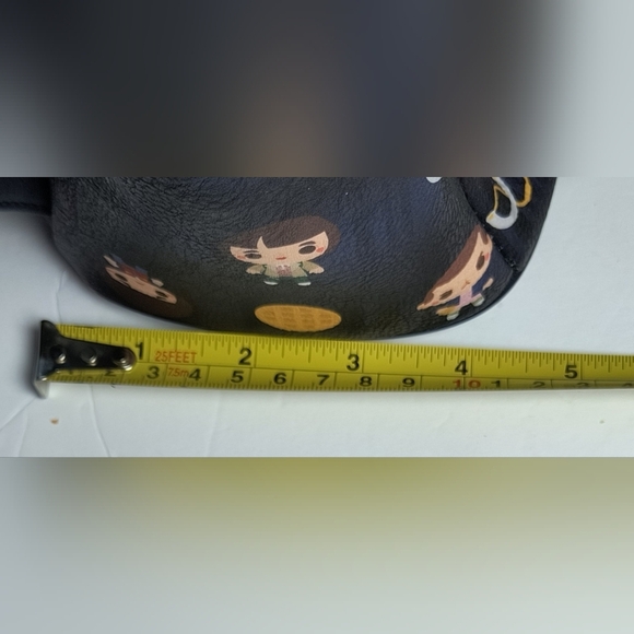 Loungefly Navy Blue and Gold Stranger Things Cartoon Characters Backpack - Picture 6 of 8